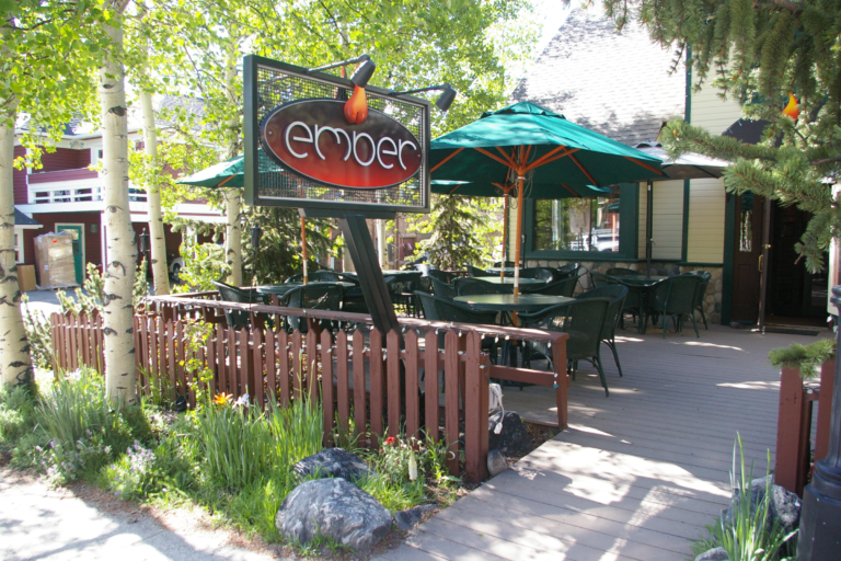 Outside Deck in Breckenridge Colorado Ember Restaurant
